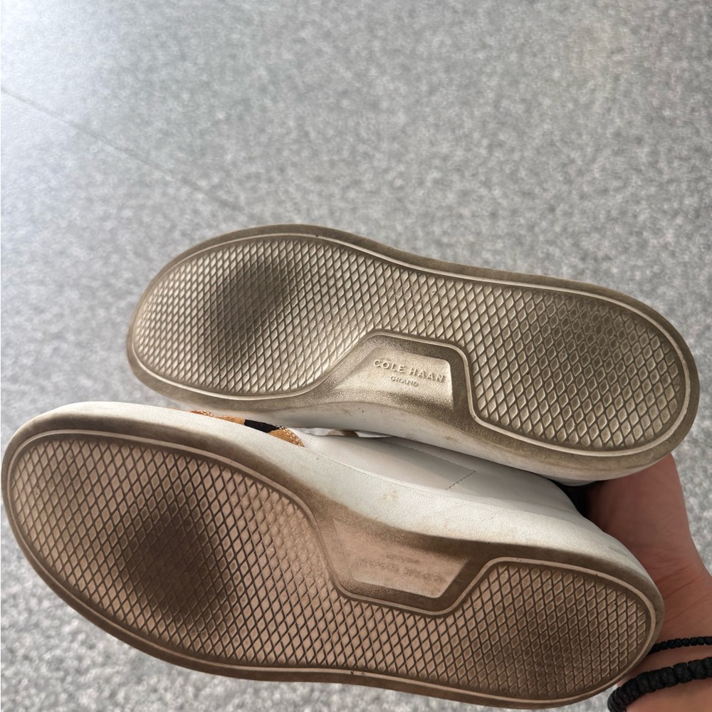 Cole Haan Women's White and Brown Sneakers - Picture 10 of 10